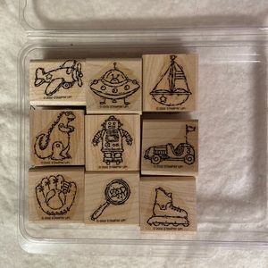 Stampin Up Rubber Stamps for card making.